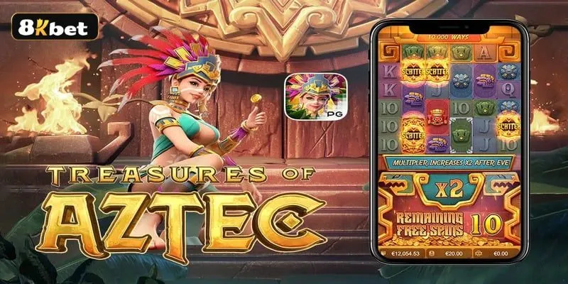 Giao diện huyền bí của trò chơi Nổ hũ Kho báu Aztec với đồ họa 3D sắc nét Giao diện huyền bí của trò chơi Nổ hũ Kho báu Aztec với đồ họa 3D sắc nét
