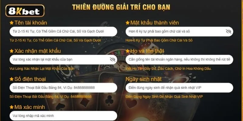 Hoàn thành thông tin